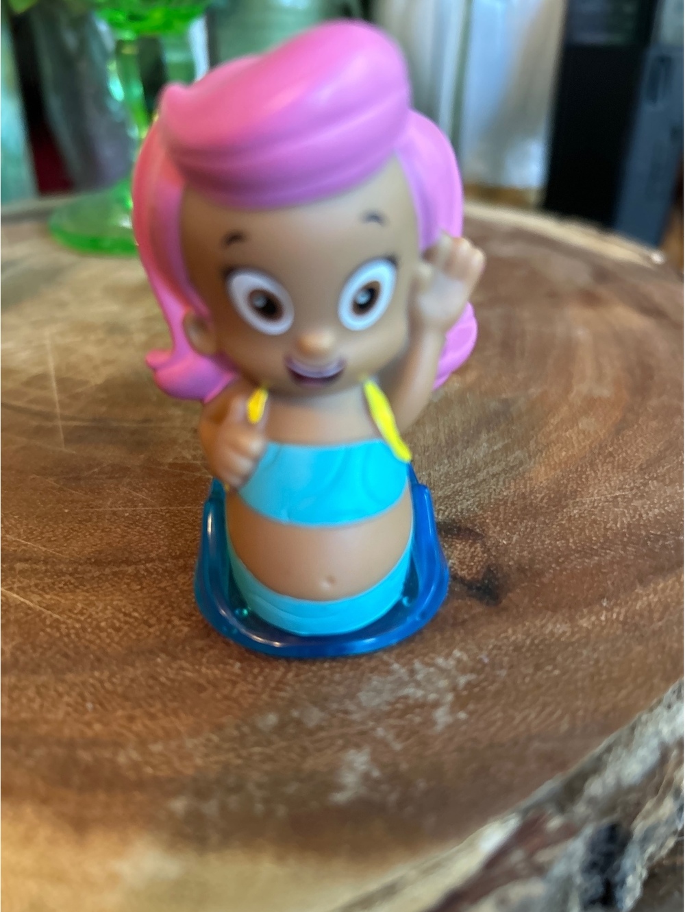 Bubble Guppies Molly Miniature Figurine with Pink Hair and Blue Outfit